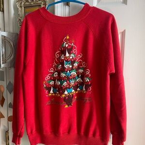 VTG 1990s Christmas Penguin Sweatshirt